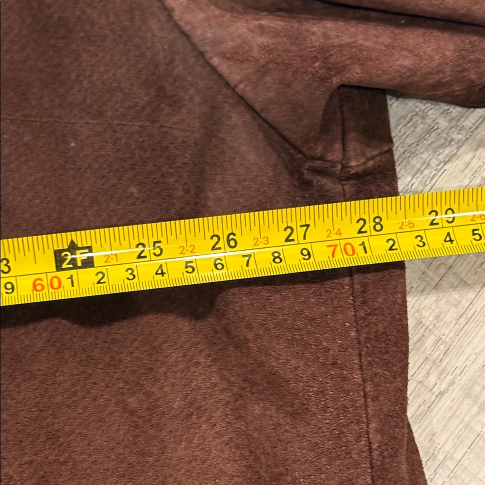 Vintage GUESS Men's Dark Brown Suede Shirt Jacket - Picture 14 of 16